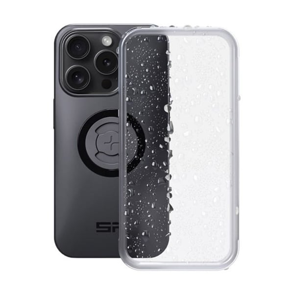 Skyddsskal - SP Connect - iPhone 15 Pro - Väderbeständig - Mjuk - Unisex