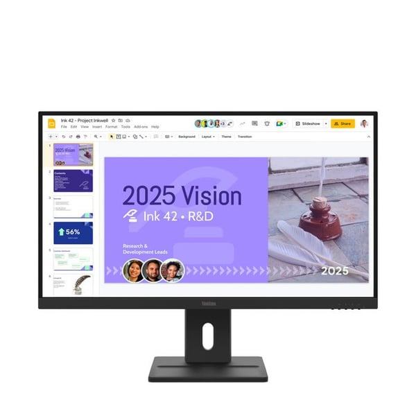 Lenovo ThinkVision E27Q-40 Monitor 27" QHD LCD 2560x1440 100Hz svart