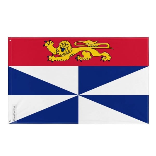 Gironde Flagga – 64 x 96 cm – Hållbar Polyester – 2 Metallöljett – Inomhus / Utomhus – Pixelforma