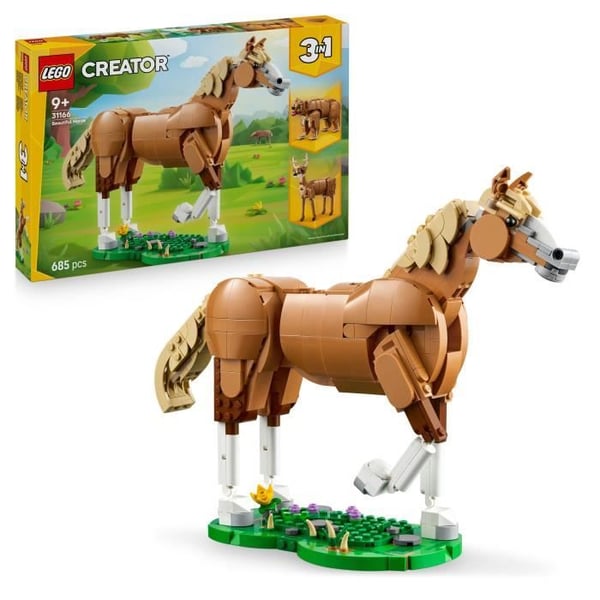 LEGO Creator 3-i-1 31166 Den Vackra Hästen - Byggset från 9 år