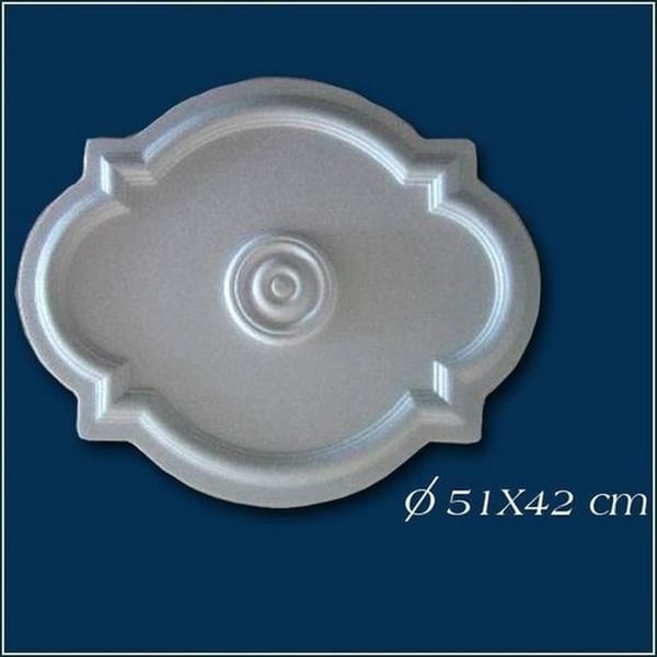 PROVISTON Rosett Polystyrén Diameter 515 x 420 mm Vit