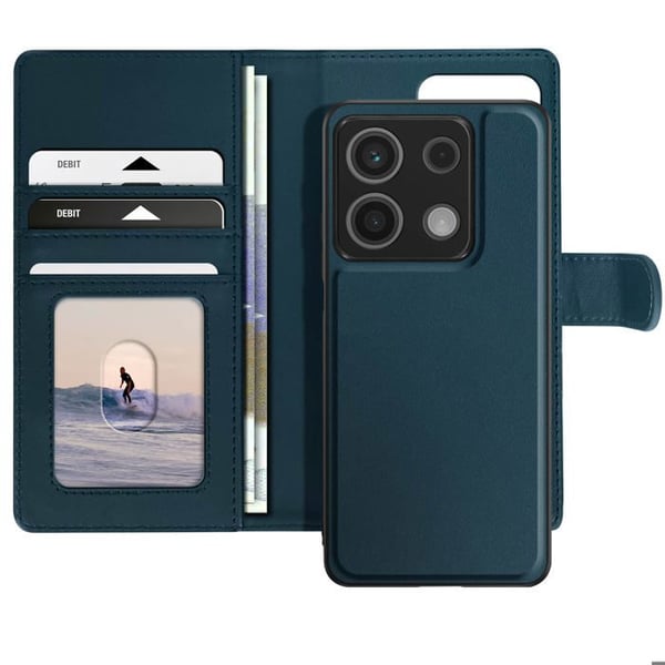 Smartphone-etui - Mayaxess - Xiaomi Redmi Note 13 5G - Avtagbar skal - Blå - Magnetisk
