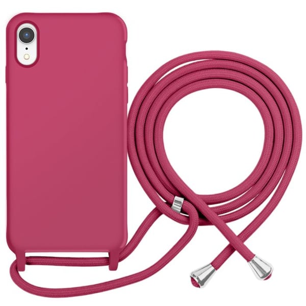 iPhone XR-fodral i TPU Premium Color Lace med nackrem Moxie Bordeaux