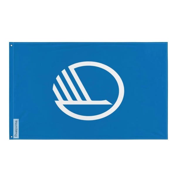 Nordiska rådets flagga – 120 x 180 cm – Hållbar polyester – 2 metallöljettar – Inomhus / Utomhus – Pixelforma