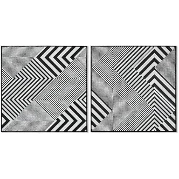 Målning - HOME ESPRIT - Modern abstrakt - 100 x 100 cm - Flerfärgad - 2 enheter Målning - HOME ESPRIT - Modern abstrakt - 100 x 100 cm - Flerfärgad - 2 enheter