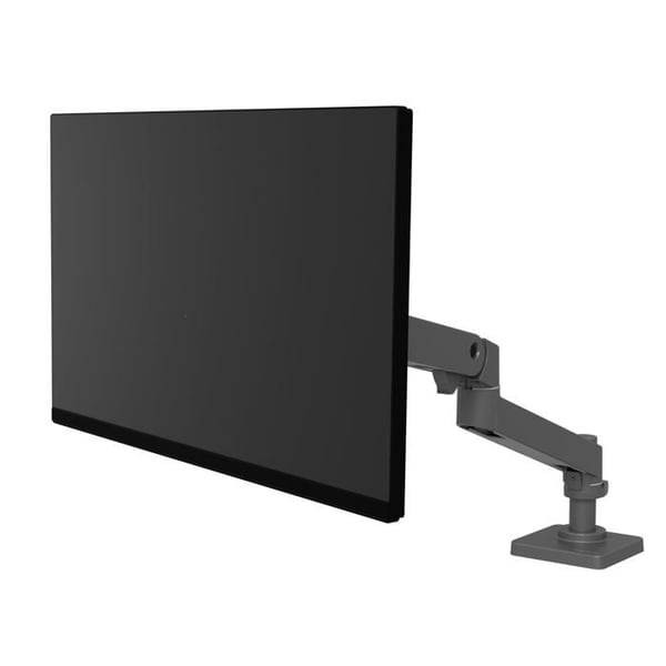 Skærmstøtte LCD - ERGOTRON - LX Pro - Kompatibel op til 34 tommer - Højdejusterbar 46,5 cm - Mørkegrå