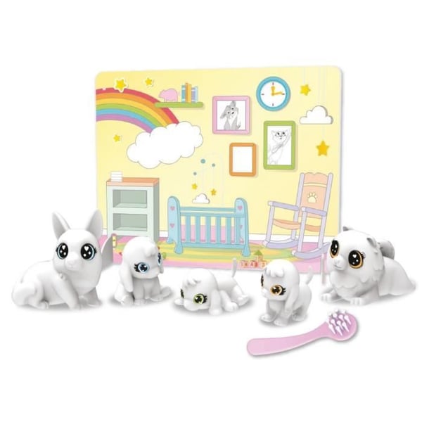 Färgläggning - CRAYOLA - Washimals Baby Pets Nursery Pack - Tvättbar familj att färglägga! Från 3 år