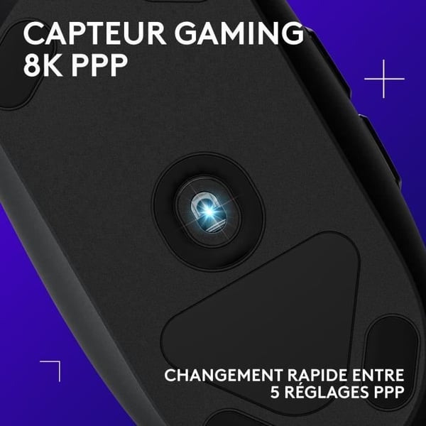 Pelaaja-hiiri - Langallinen - Logitech G - G203 - Musta