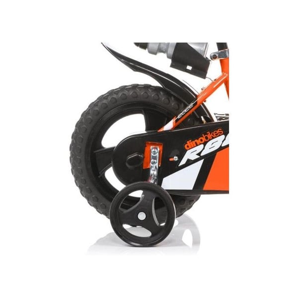 Barncykel - Dino Bikes - R88 - 12 tum - Orange - Framnyckel - Skärmar inkluderade