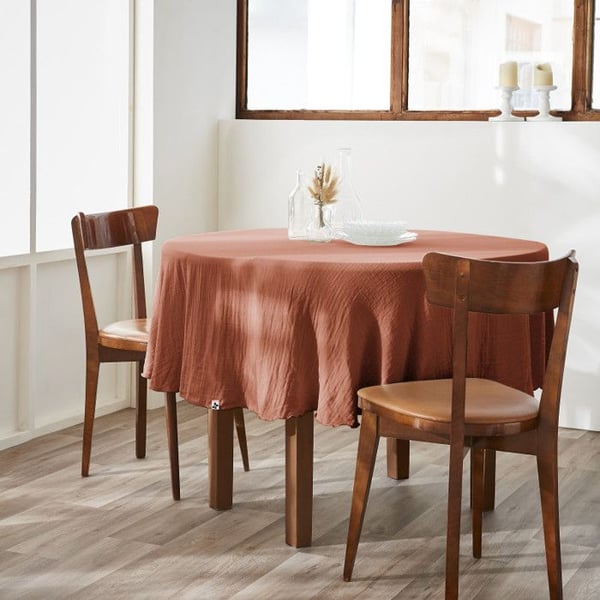 Duk "Gaïa" red 180 cm "Cotton Gauze" - Gaïa Terracotta