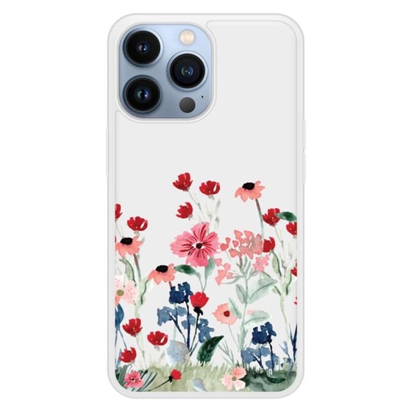 Siliconförstärkt tryckt skal kompatibelt med Apple iPhone 13 Pro Vår i blommor