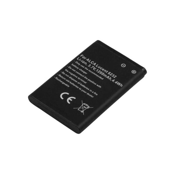 Batteri för telefon, kompatibel med Alcatel Lucent 8232, 3.7V 1200mAh Li-ion