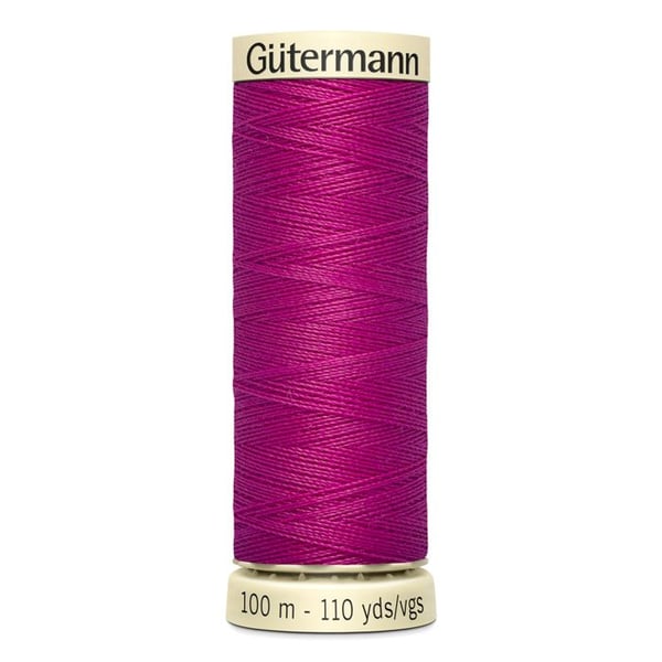 Set med 5 spolar 100m Tråd 100% polyester Gutermann Ref 788988 - Att 877 - fuchsia