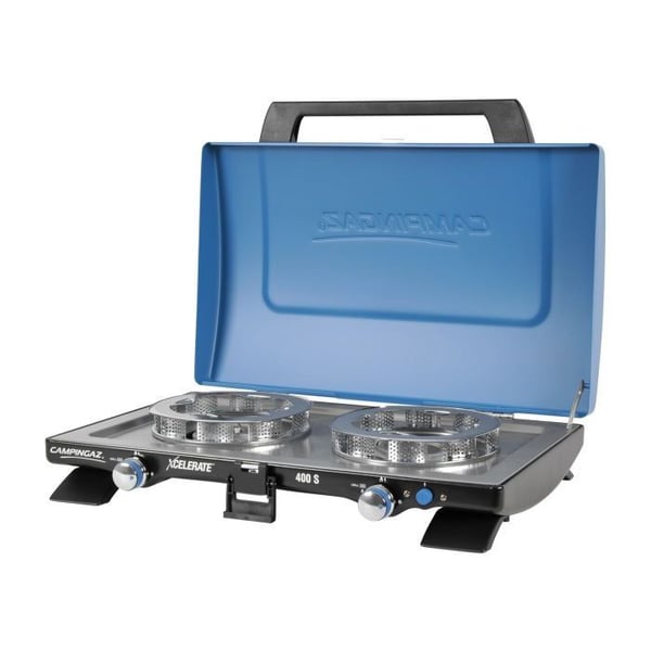 Campingaz Gasblus 400 SG - 2 brændere, Xcelerate teknologi, 4400W, bærbar Campingaz Gasblus 400 SG - 2 brændere, Xcelerate teknologi, 4400W, bærbar