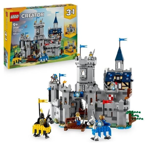 LEGO Creator 3-i-1 31168 Medeltidsborgen för riddare - Byggsats 9 år