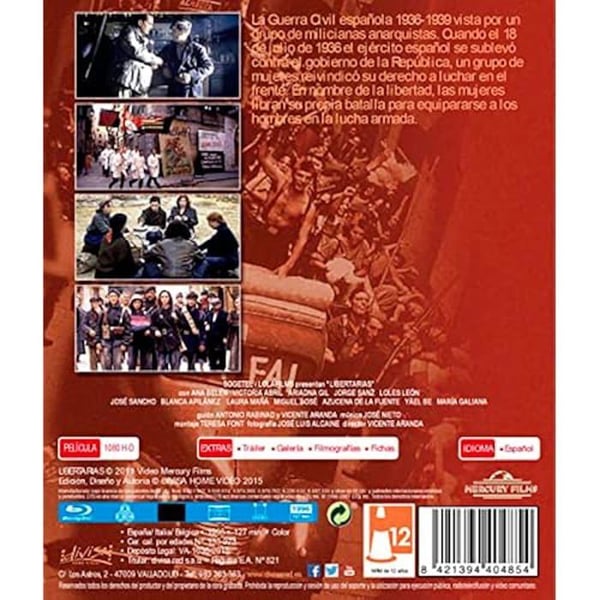 Blu-Ray Libertarias - Historisk Film - Specialutgåva - Svenska undertexter - Fängslande Drama