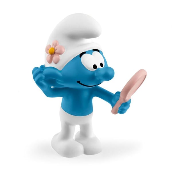 Figurine - Schleich - Smurf Coquet - 3,4 x 3,7 x 5,2 cm - Från 3 år