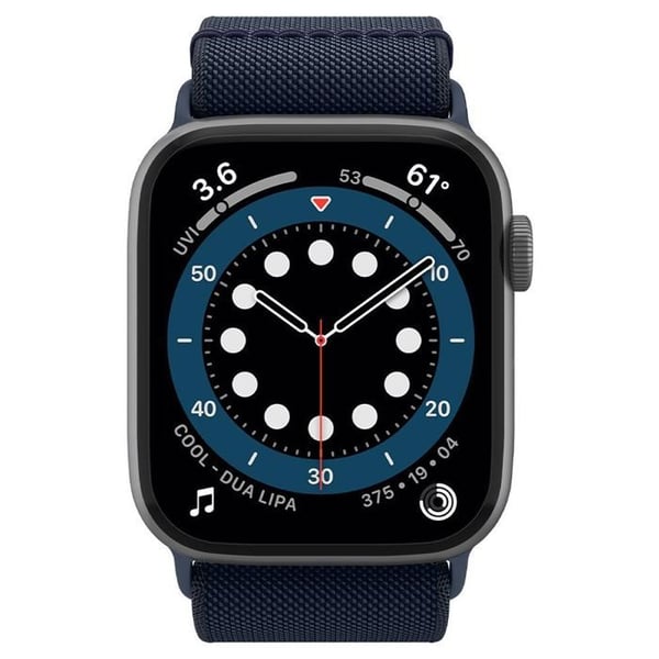 Erstatningsarmbånd - SPIGEN - Fit Lite - Højkvalitets silikone - Kompatibel med Apple Watch 4-9 - 42-49 mm