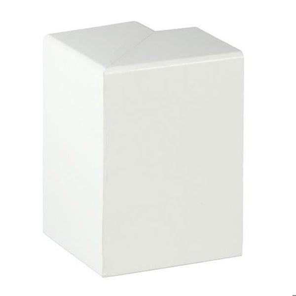 PROVISTON Yttre hörn för värmesockel 41 x 141 mm Plast Vit Tillbehör för socklar 2 stycken