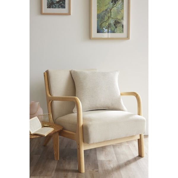 Avtagbar kudde med piping 50 x 50 cm Polyester jacquard "Atlas" Fila d'Ariane