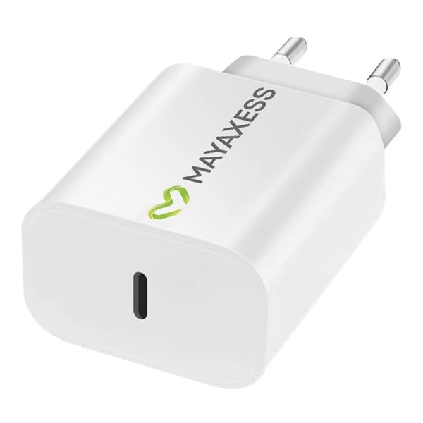 Snabb Laddare - MAYAXESS - Galaxy S25 Edge - USB-C 20W - Optimerad Laddning - Kompakt och Lätt