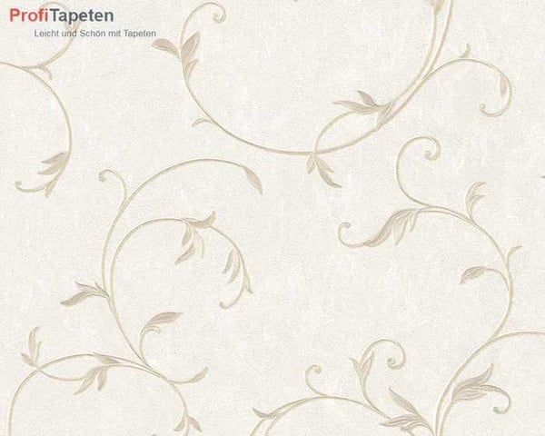 A.S. Creation Romantico 304182 non-woven tapet med blommönster 0.53 m x 10.05 m beige