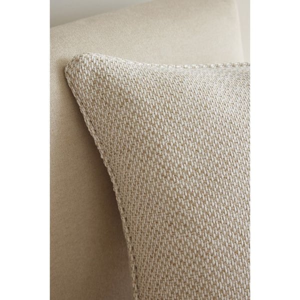 Avtagbar kudde med piping 50 x 50 cm Polyester jacquard "Atlas" Fila d'Ariane