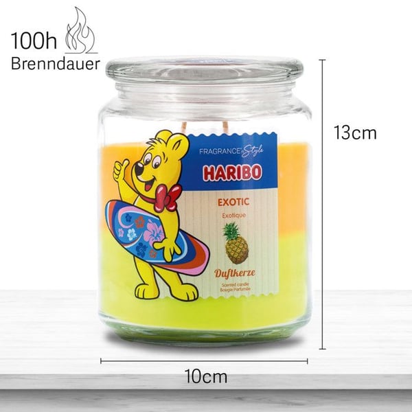 Duftlys - HARIBO - Exotisk - 510g - Frugtblanding - Indendørs duft