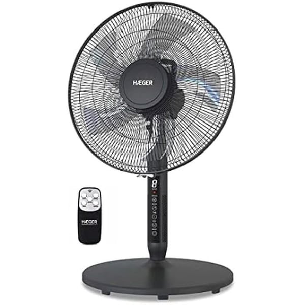 Haeger SF-16R.013A Svart 55 W piedestalfläkt - HAEGER - Oscillation - Flera hastigheter