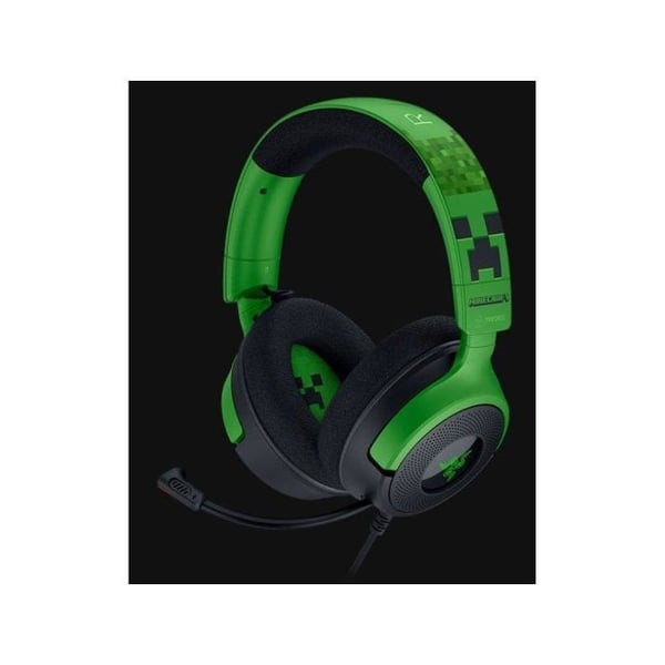 Razer Kraken V4 X Minecraft Edition Pelikuulokkeet USB Vihreät
