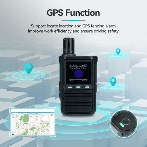 Retevis L61 Walkie Talkie Lång Räckvidd 4G, Walkie Talkie Nätverk Obegränsad Distans med GPS, 2500mAh, Typ-C, för Resa, Nödsituation