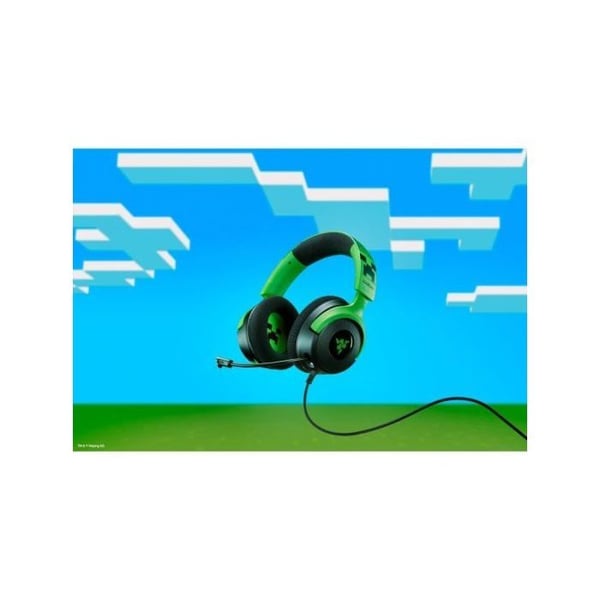 Razer Kraken V4 X Minecraft Edition Pelikuulokkeet USB Vihreät