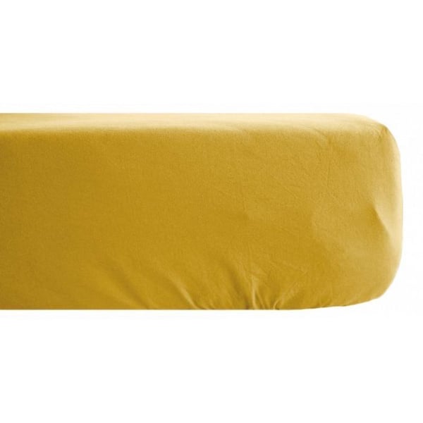 Palace Träslakan 100% tvättad färgad bomull 63 trådräkning sydvind - Palace Curry - 180 x 200 cm 35 cm mössa