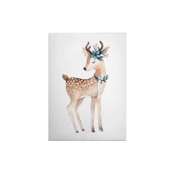 Canvastavla - Tadessi - M1-No.50431 - Barn - Brun - Beige - Canvas på ram - Djur - Doe - 50 x 70 cm