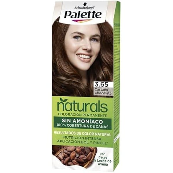 Hårfärg - Palette - Chokladbrun - Naturlig - Ammoniakfri - För alla hårtyper
