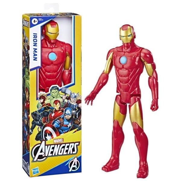 Iron Man Figure 30 cm, Avengers Titan Hero Series leksak för barn från 4 år och uppåt, Marvel