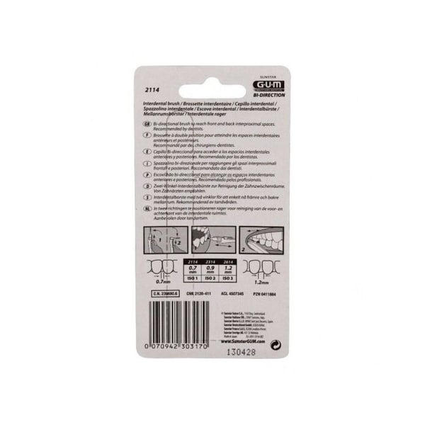 Gummibroschetter proxabrush bidirektionell ultra-mikro 2114