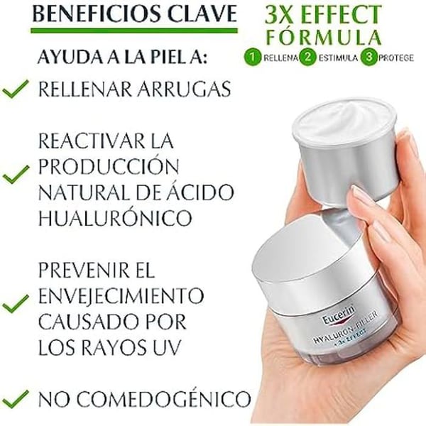Kräm - EUCERIN - HYALURON FILLER - SPF15 - 50 ml - Torr hud - Parabenfri