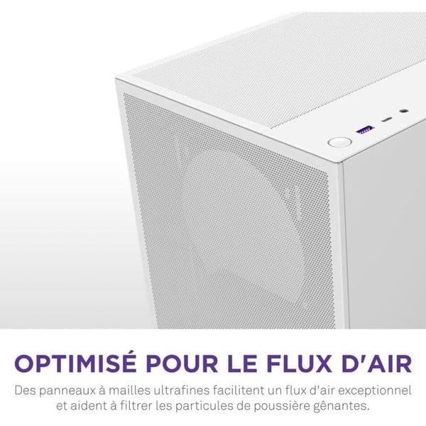 Mellemtårn kompakthus ATX - NZXT - CC-H52FW-01 - H5 Flow - Hvid