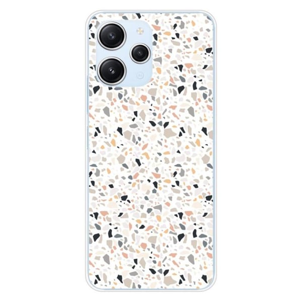 1001Coques - Silikonfodral kompatibelt med Xiaomi Redmi 12 4G Redmi 12 5G - Terrazzo färgmönster - Originaldesign tryckt på franska