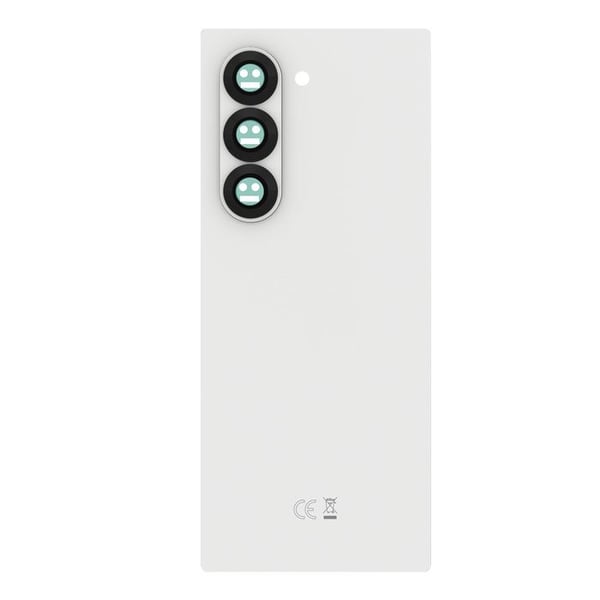 Bakre glas för Samsung Galaxy Z Fold 6 Original Service Pack Samsung Vit