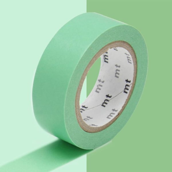 Enfärgad maskingtejp - MASKING TAPE (MT) - Smaragdgrön - 1,5 cm x 7 m - Vuxen - Unisex