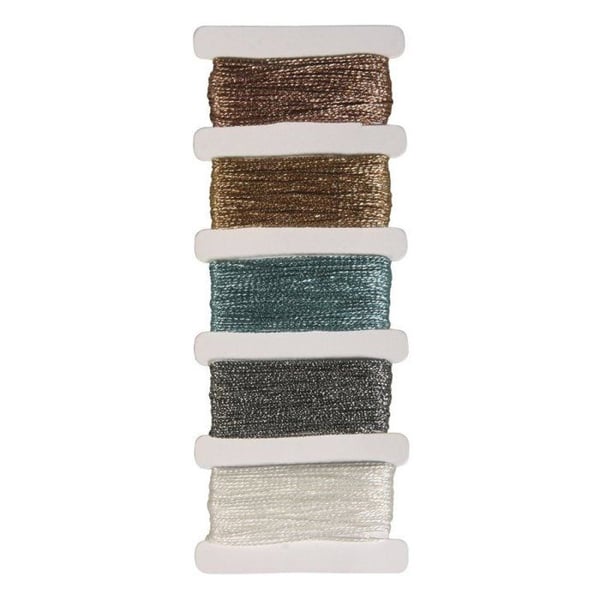 Metalltråd "Stitch och Knot", fryst, 5 färger varje 10m