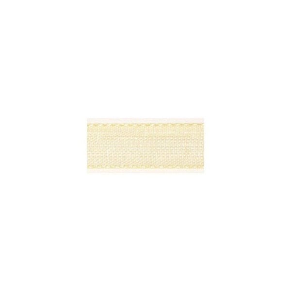 Organdi band, 15 mm, rulle 10 m, crème