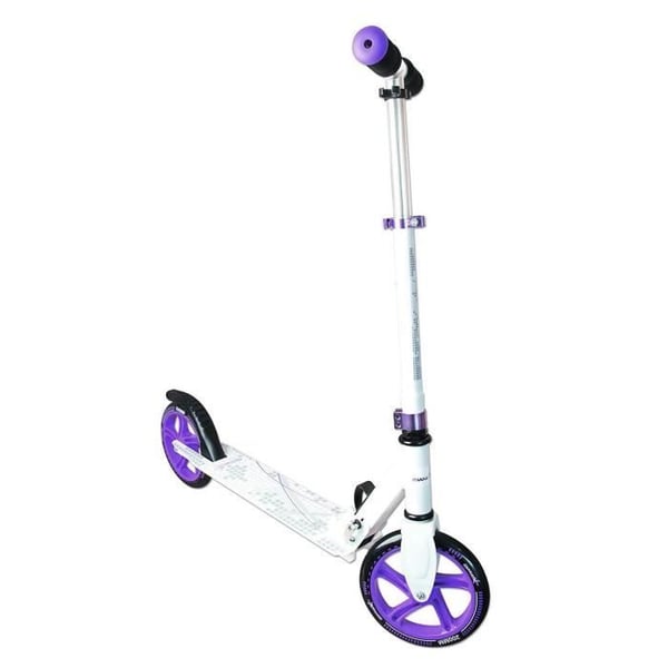 Aluminium trottinett - vit/lila