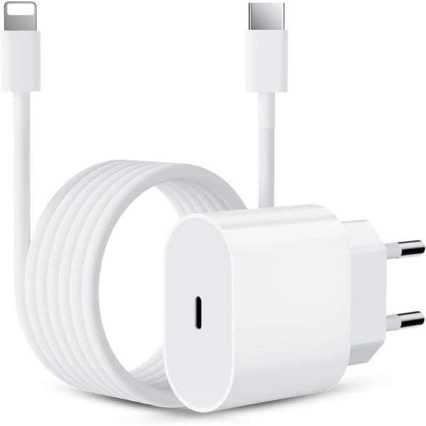 Nopea Lataus - iPhone - 20W - 1M USB C - Kestävyys - Nopea lataus