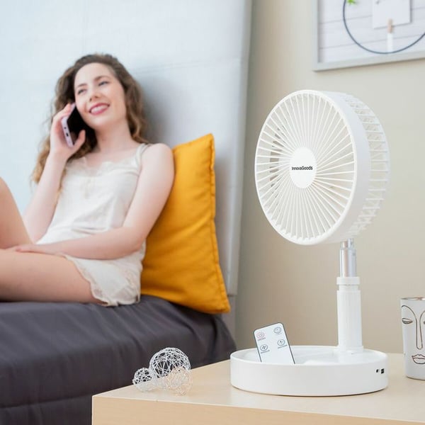 Ventilator - InnovaGoods - Fandle - Uppladdningsbar - Fällbar - 4 hastigheter