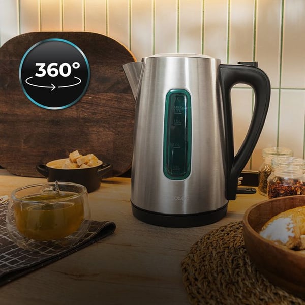 Cecotec Vattenkokare 1,7L Thermosense 210 Stål. 2200W, Kropp i Rostfritt Stål