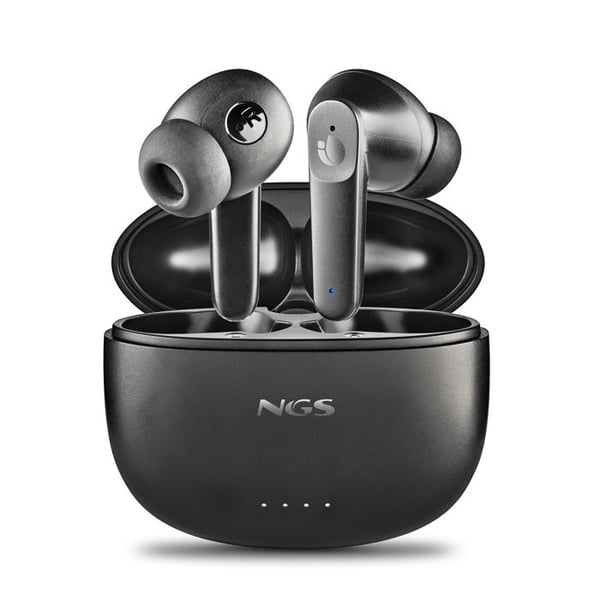 NGS ARTICA HUSH TWS-hörlurar Bluetooth 5.3, ANC+ENC, 16h autonomi, touchkontroll, USB-C. Immersiv ljudkvalitet och kompakt design.