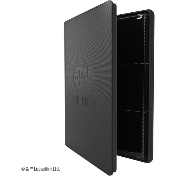 Tillbehör för kort - Gamegenic Star Wars Unlimited zip-album - 18 fickor - Svart - 360 kort